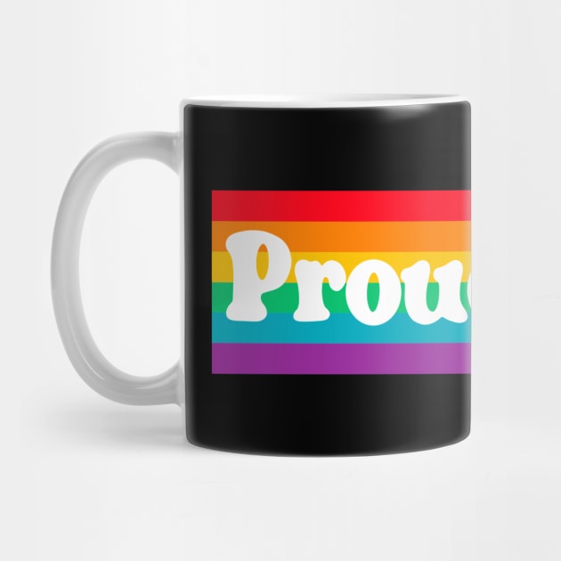 Proud Ally Pride Rainbow Flag Gay LGBTQ by Trippycollage